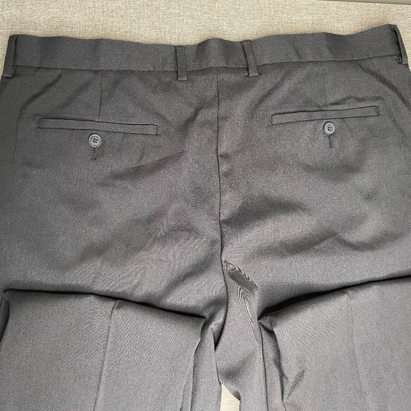 Perry Ellis Portfolio Dress Pants Men's 38 x 32 Slim Fit Black Business Office - Picture 7 of 14
